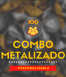 COMBO COTILLON METALIZADO 100 PERSONAS 295 PRODUCTOS